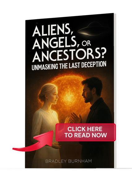 Cover of the booklet Aliens, Angels, or Ancestors? Unmasking the Last Deception