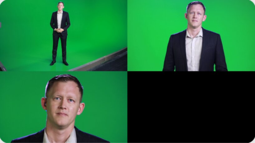 Strange Normal green-screen filming, multiple camera angles